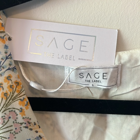 *NWT* SAGE THE LABEL Ocean Muse Mini Dress Size L - Picture 7 of 10